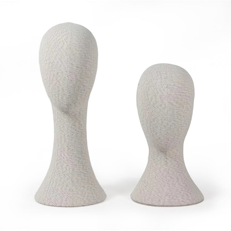 Linen Mannequin Head - Pinnable Display Stand for Hats Wigs Jewelry