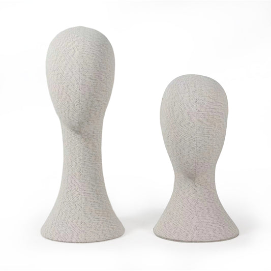 Linen Mannequin Head - Pinnable Display Stand for Hats Wigs Jewelry