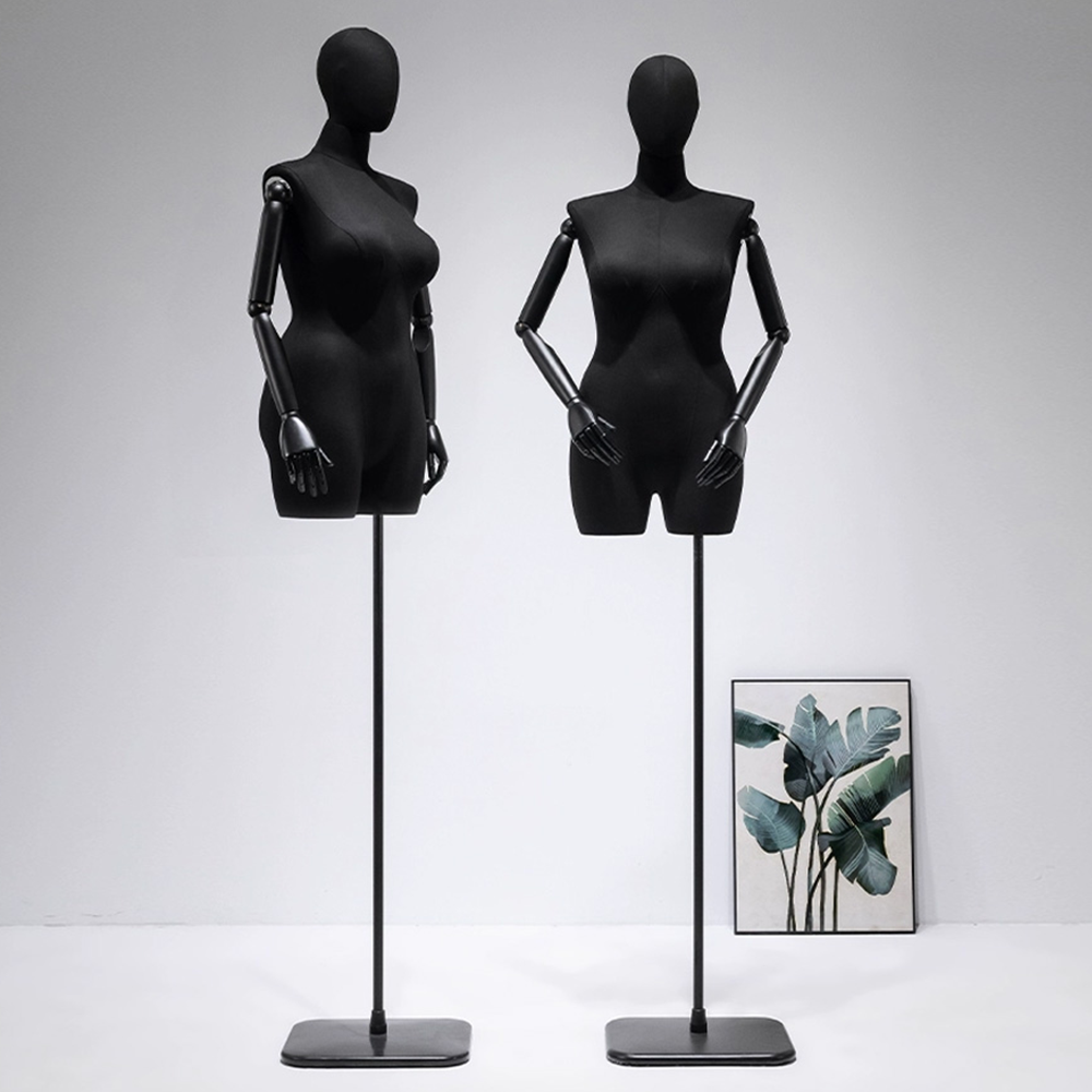 Jelimate Half Body Female Plus Size Mannequin,Women Display Mannequin Torso Plus Size Dress Form,Large Size Clothing Display Dress Form Plus Size Model