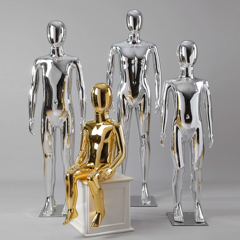 Jelimate JE-0207 Luxury Gold & Silver Electroplated Full Body Kid Mannequin