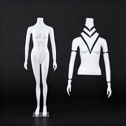 Full-Body Ghost Mannequin Props (Male & Female) | 3D Hollow Detachable Torso for Apparel Photography