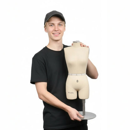 Half Scale Dress Form - Sewing Mannequin for Fashion Pattern Design  (Size 8)