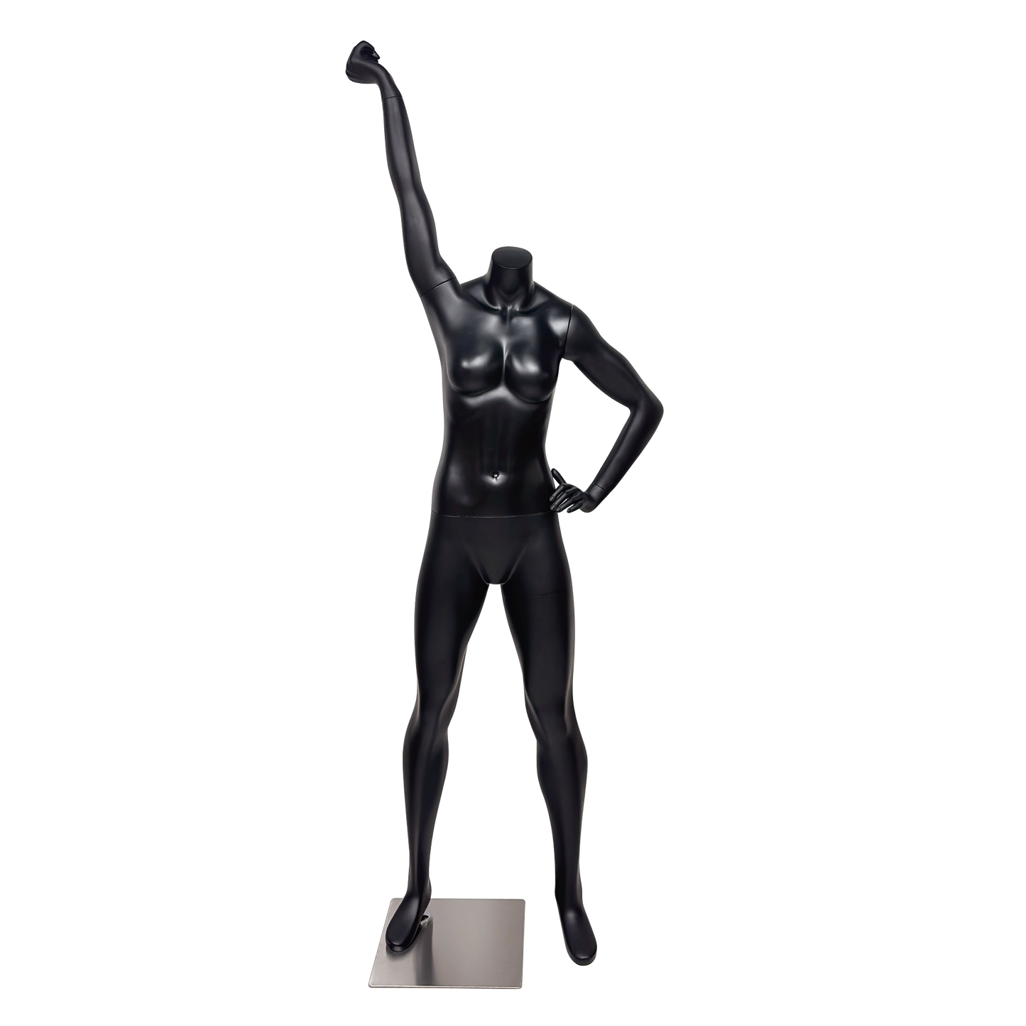 JELIMATE Female Athletic Dumbbell Mannequin - Headless Sports Display for Gym & Boutique
