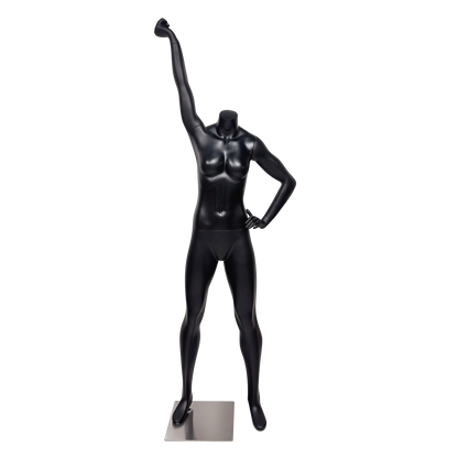 JELIMATE Female Athletic Dumbbell Mannequin - Headless Sports Display for Gym & Boutique