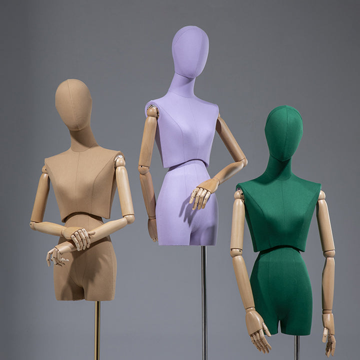 Jelimate Luxury Plated Gold Adult Female Mannequin Full Body Dress Form,Women Dress Form With Wire Mesh Head,Wedding Dress Mannequin Clothing Display Model