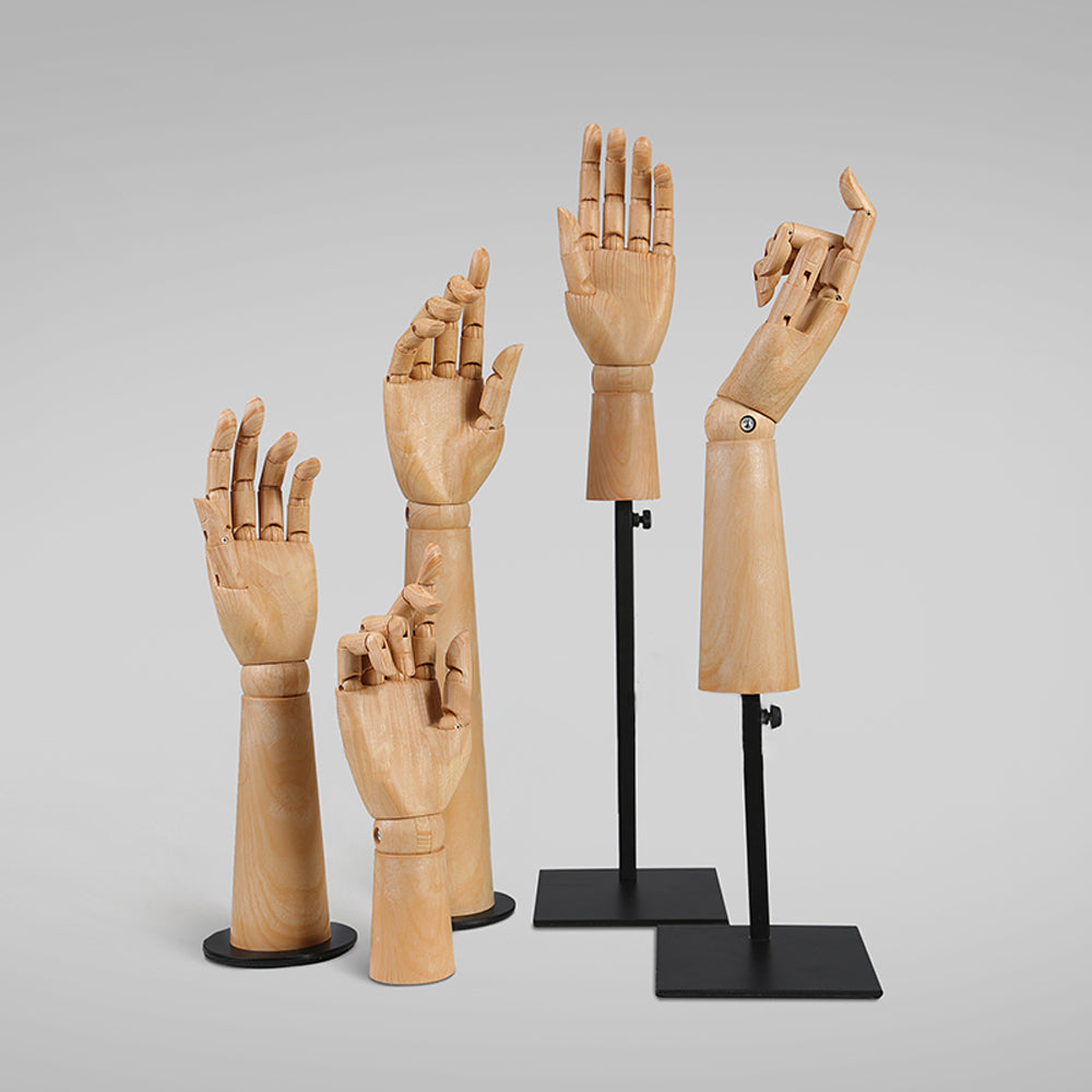 JELIMATE Mannequin Hand Display Model for Jewelry Rings Nails Hats Cosmetics