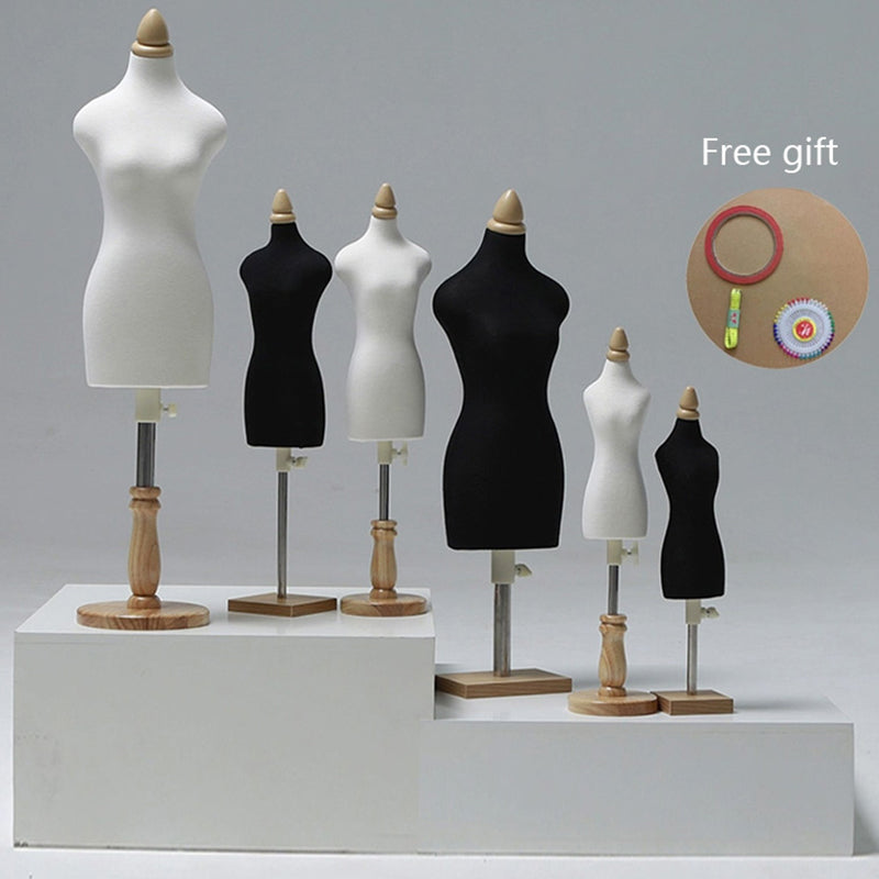 JELIMATE Female Half Scale Dress Form for Sewing,Fully Pinnable 1/3 Or 1/4 Or 1/2