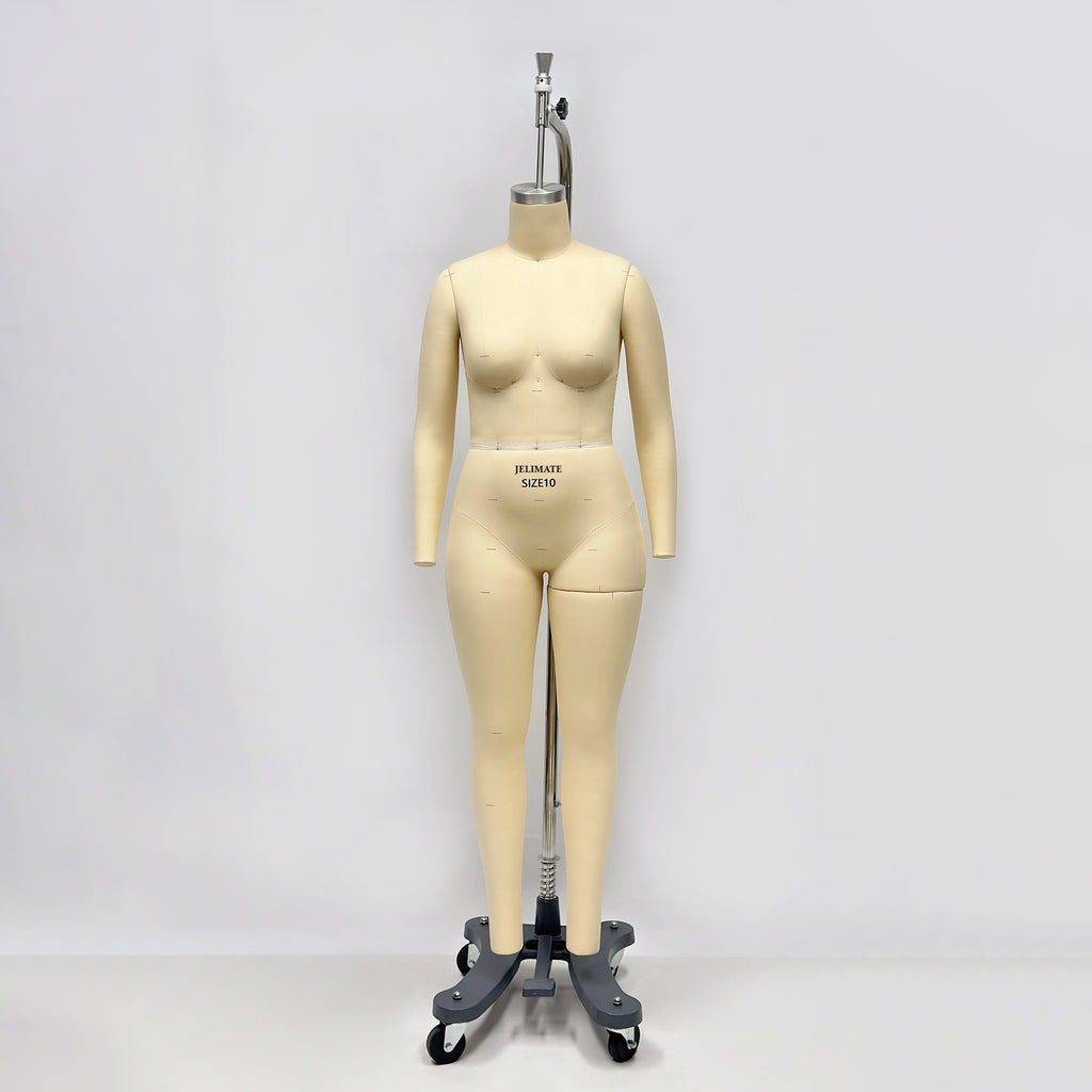 Plus Size Dress Form with Collapsible Shoulders - Professional Female Full Body Draping Mannequin