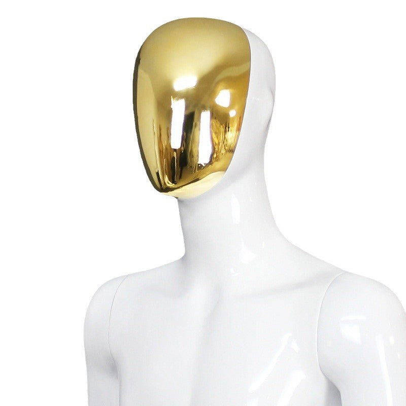 JELIMATE | Golden Electroplated Male Mannequin - Premium Fiberglass Full Body Display