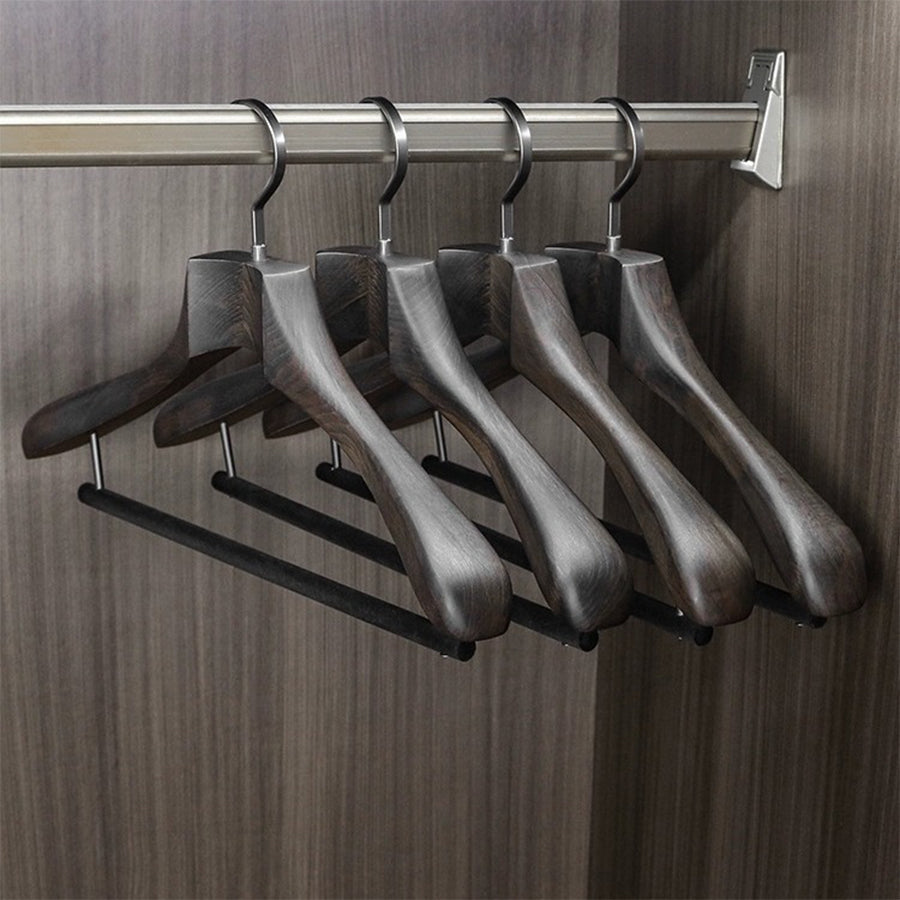 Premium Beech Wooden Hanger: Elegant Storage Solution