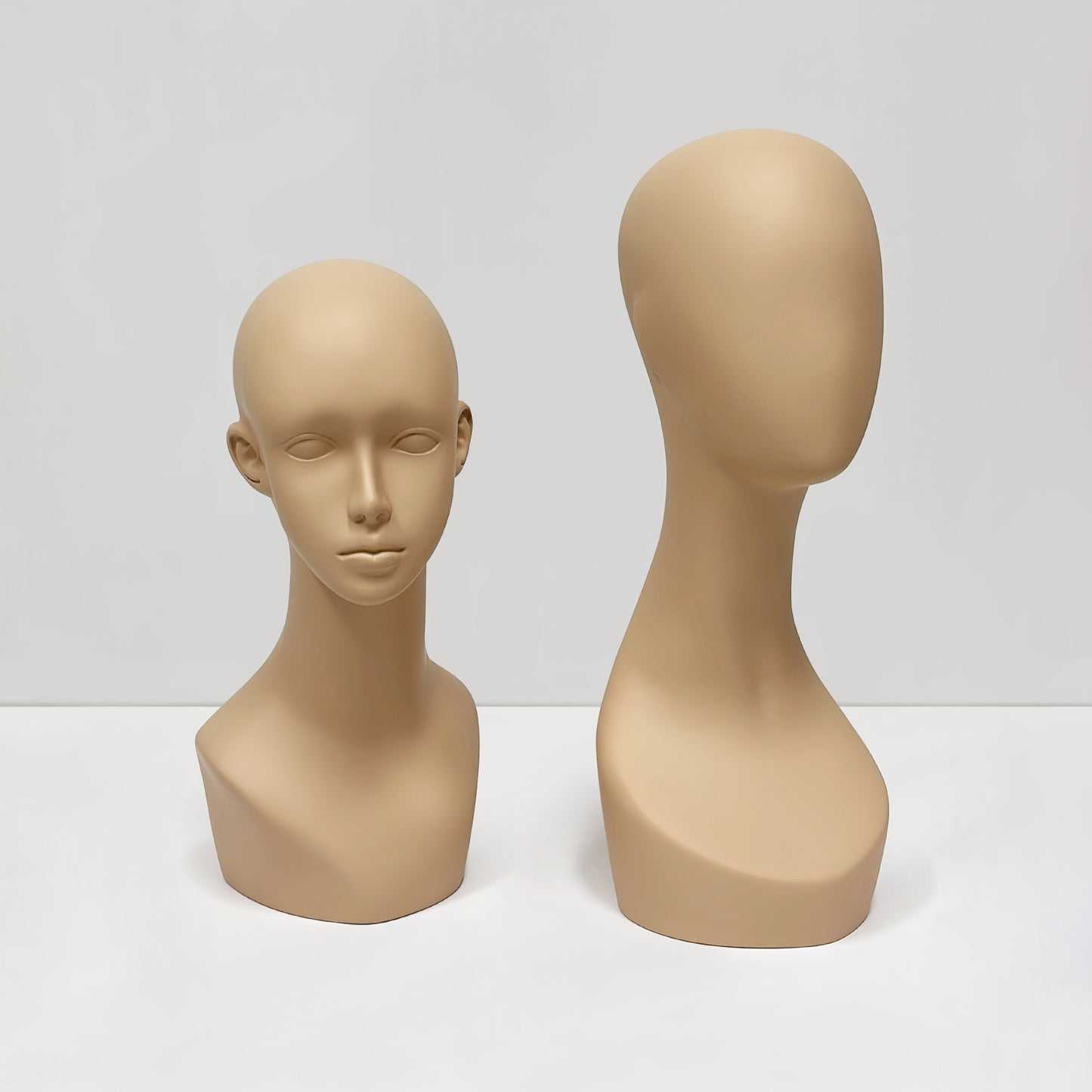 JELIMATE Mannequin Head for Wigs Hats Scarves, Male Female Fiberglass Wig Display Head