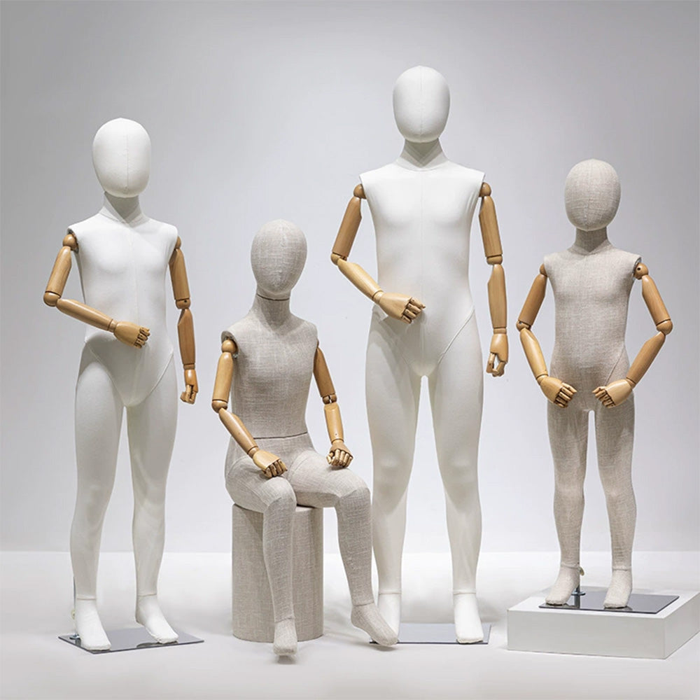 JELIMATE Fabric Full Body Child Mannequin | Kids Clothing Display Form for Retail Store Ages 3-11