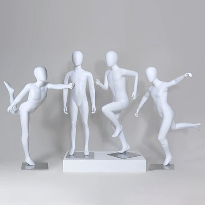 JELIMATE Kids Sport Full Body Mannequin | Athletic Children Clothing Display Form for Ages 2–12