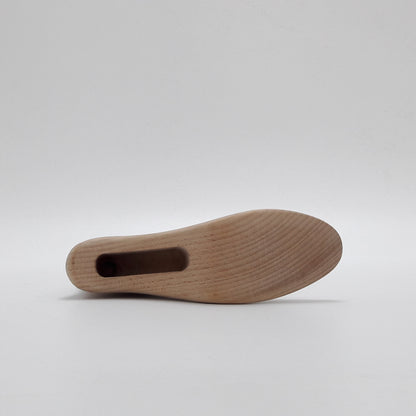 JELIMATE Wooden Foot Mannequin Flat & High Heel Beech Wood Shoe Sock Display Prop
