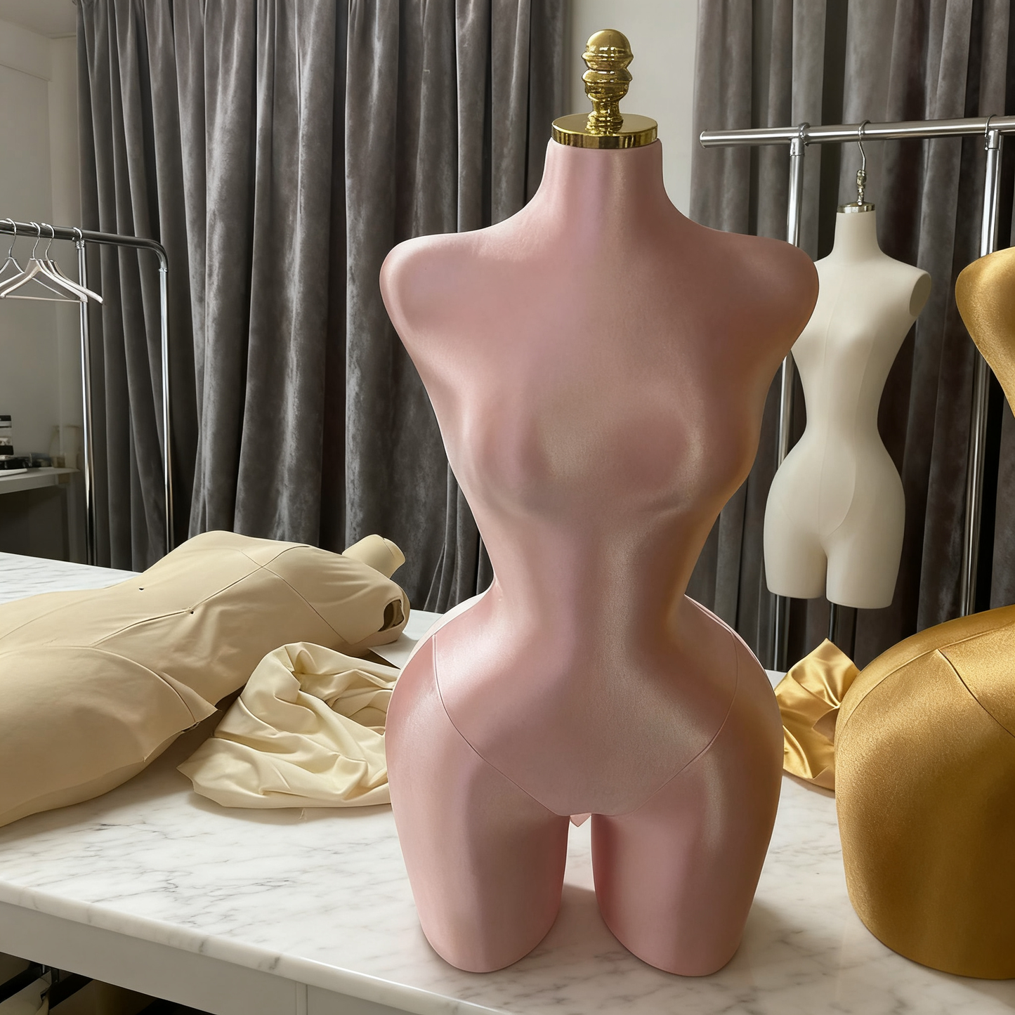 Jelimate Female big butt mannequin Plus Size,Fully Pinnable Bbl Mannequin, Elegant S Shape Curvy Mannequin