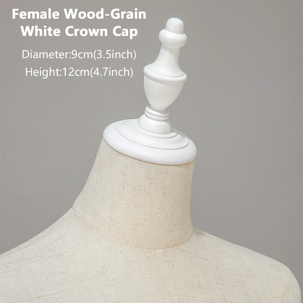 JELIMATE Wooden Mannequin Head Cap | Antique & Flat Top Cover for Display Dress Forms