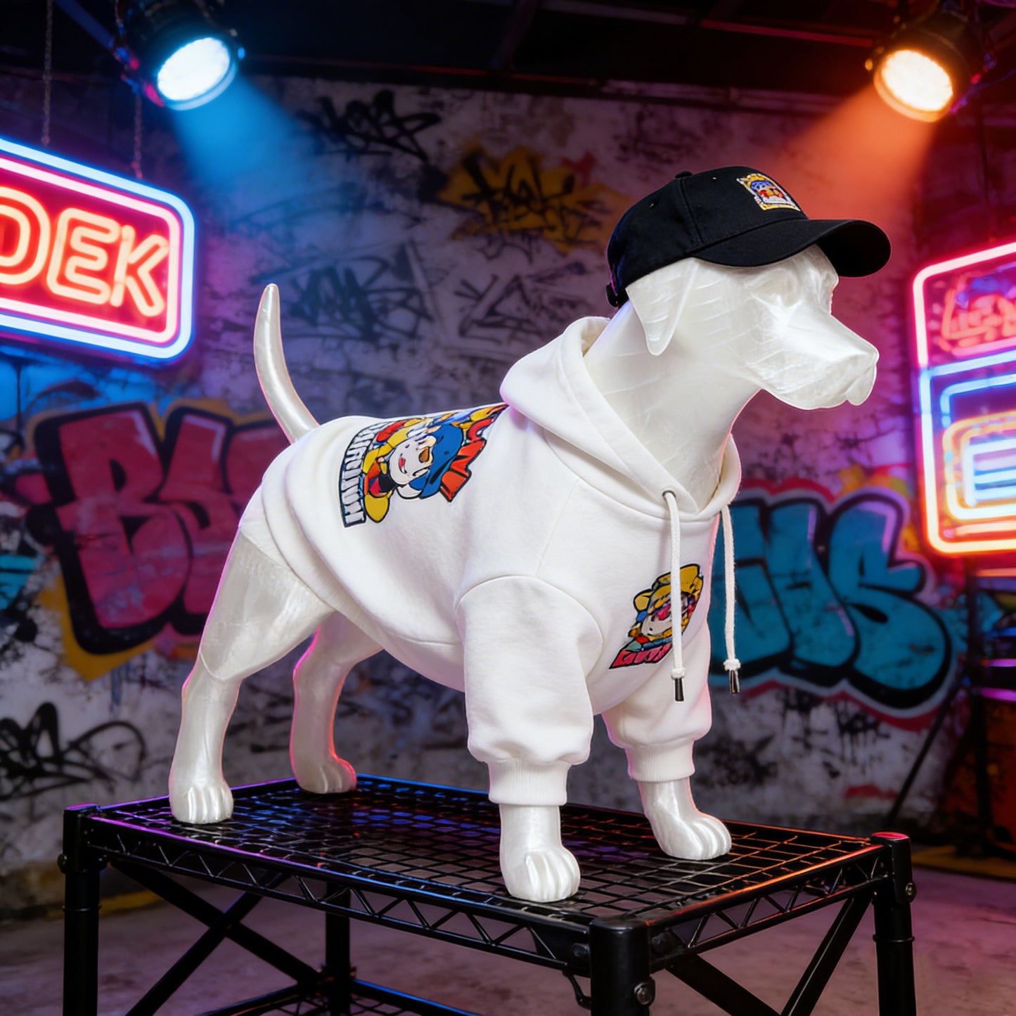 Premium Dog Mannequin Display - Magnetic Detachable Pet Clothing Model