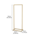 JELIMATE Freestanding Metal Clothing Garment Rack Display Stand for Boutique Bedroom