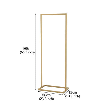JELIMATE Freestanding Metal Clothing Garment Rack Display Stand for Boutique Bedroom