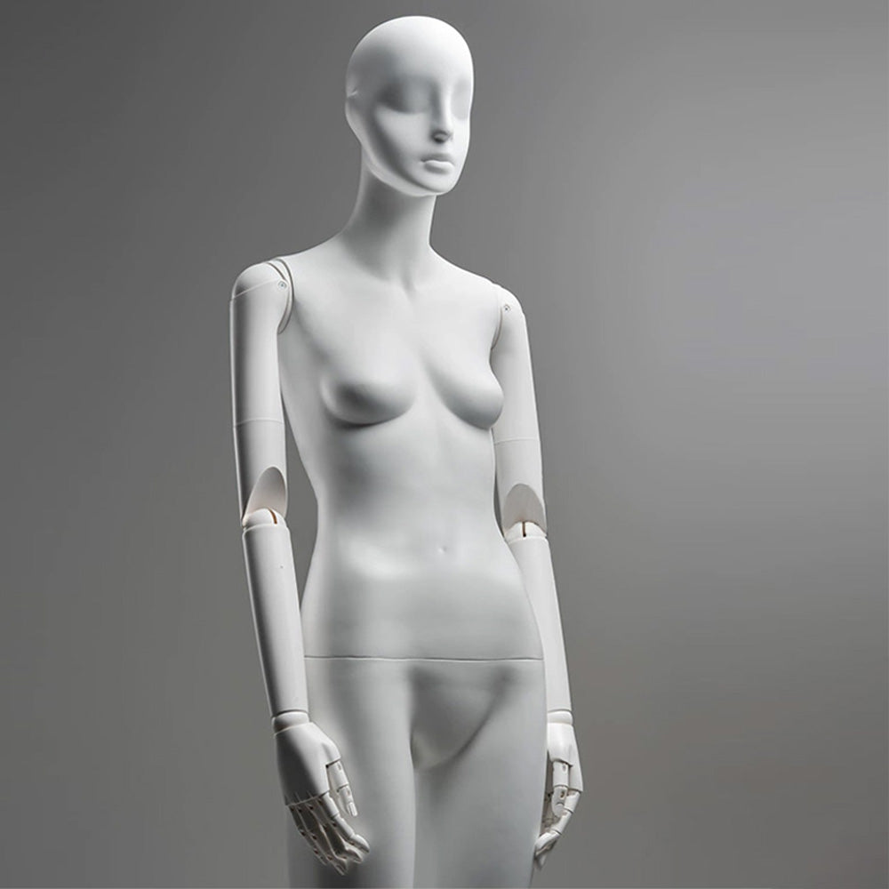 Luxury White Female Full Body abstract mannequins - Premium Fiberglass Display Model