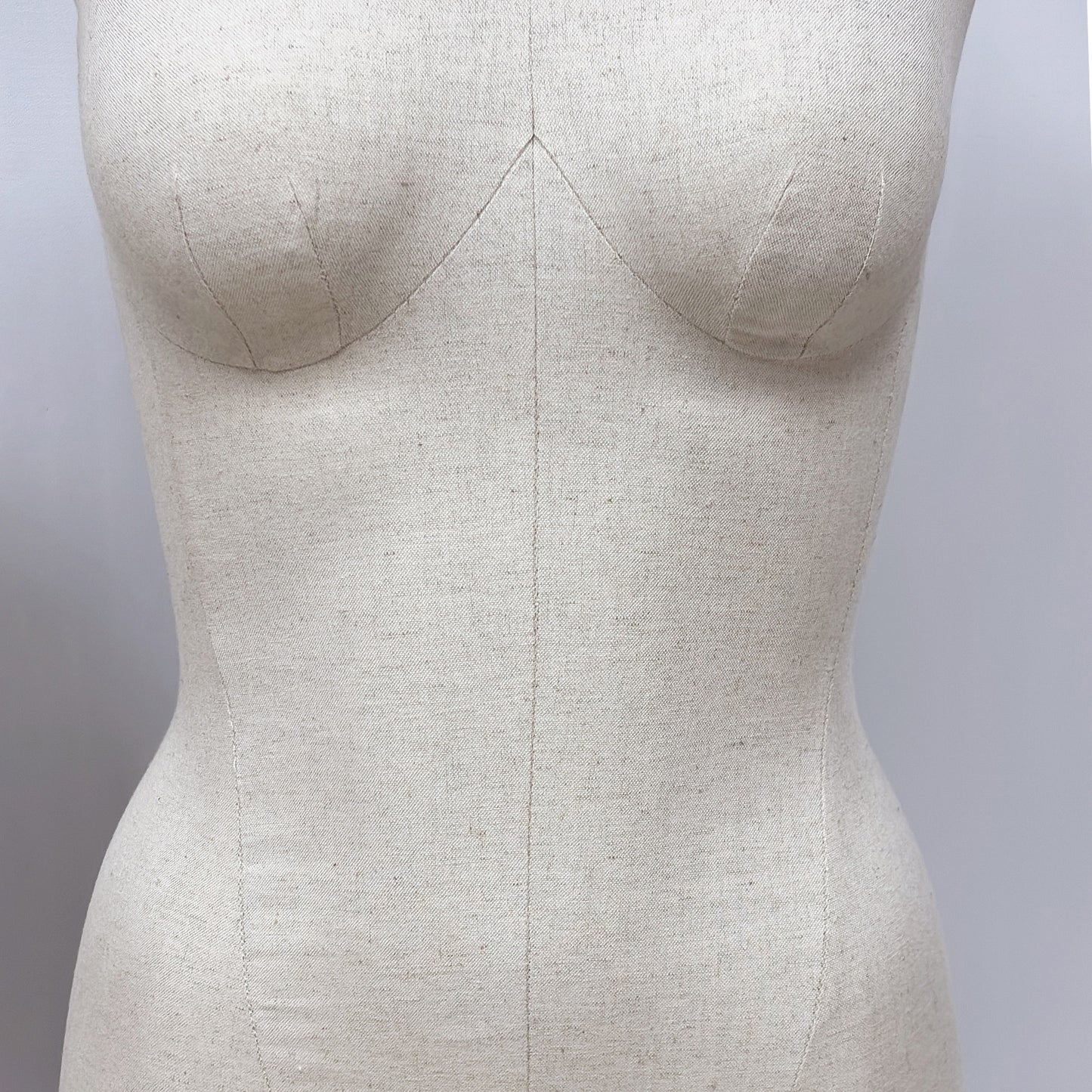 JELIMATE Half Body Mannequin Torso, Linen Dress Form for Lingerie Underwear Display
