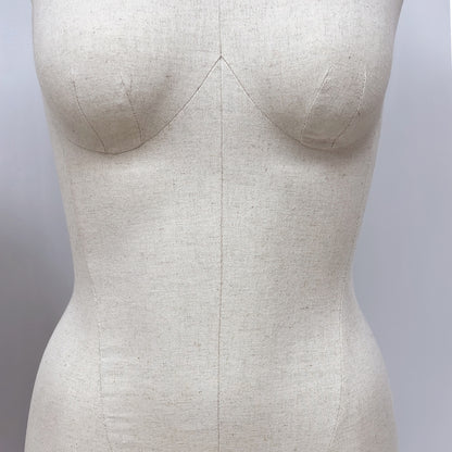 JELIMATE Half Body Mannequin Torso, Linen Dress Form for Lingerie Underwear Display