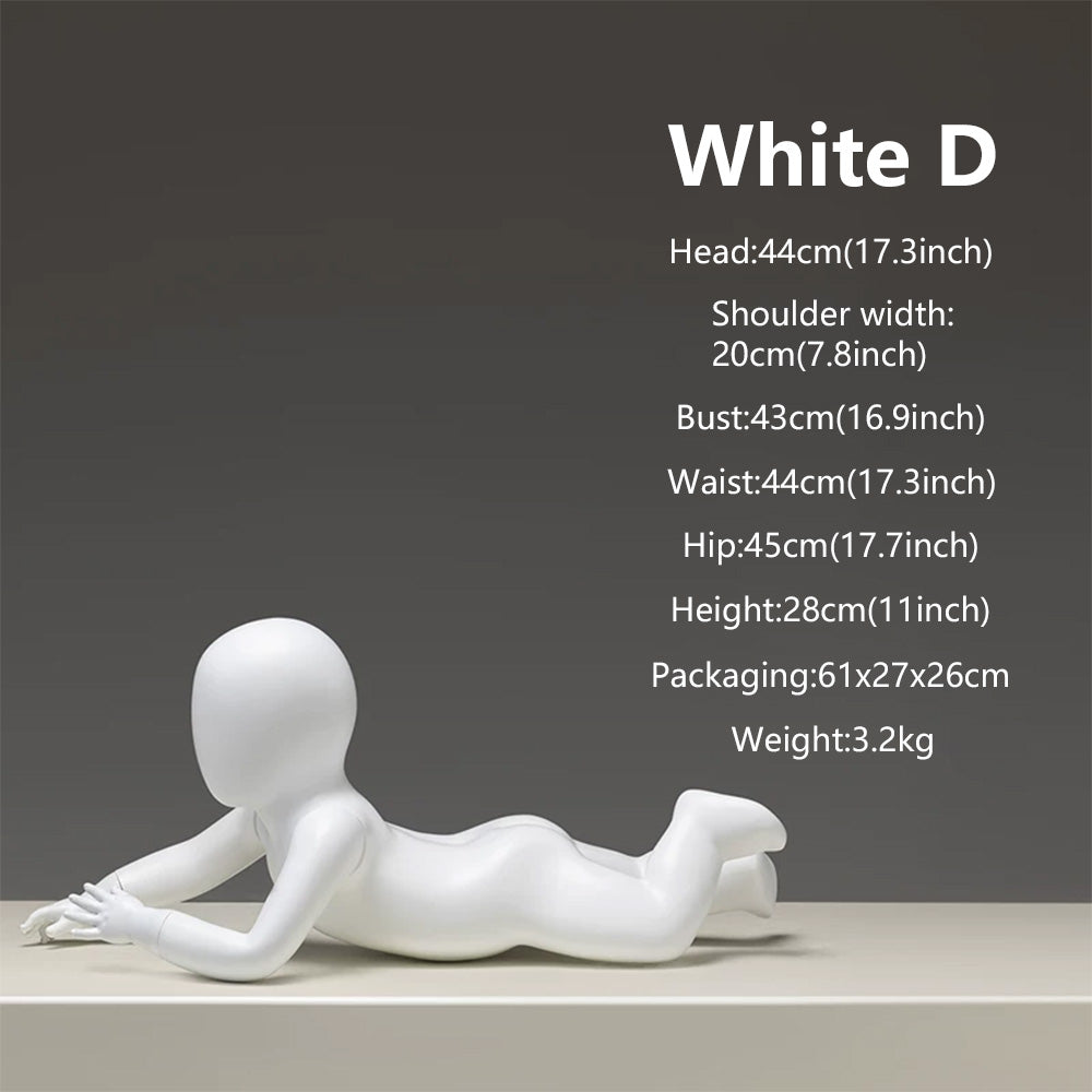 JELIMATE Baby & Toddler Mannequin Full Body Fiberglass | 11 Poses | Ages 6M-3Y