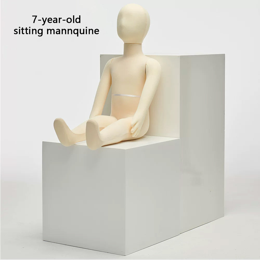 Child dress form - Full Body Soft Bendable Baby Mannequin for Kids’ Clothing Displays | JELIMATE
