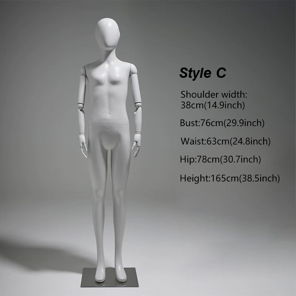 JELIMATE Articulated Full-Body Mannequin | Children & Adult Display Forms