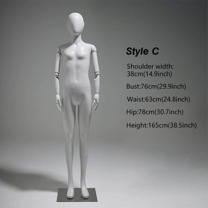 JELIMATE Articulated Full-Body Mannequin | Children & Adult Display Forms