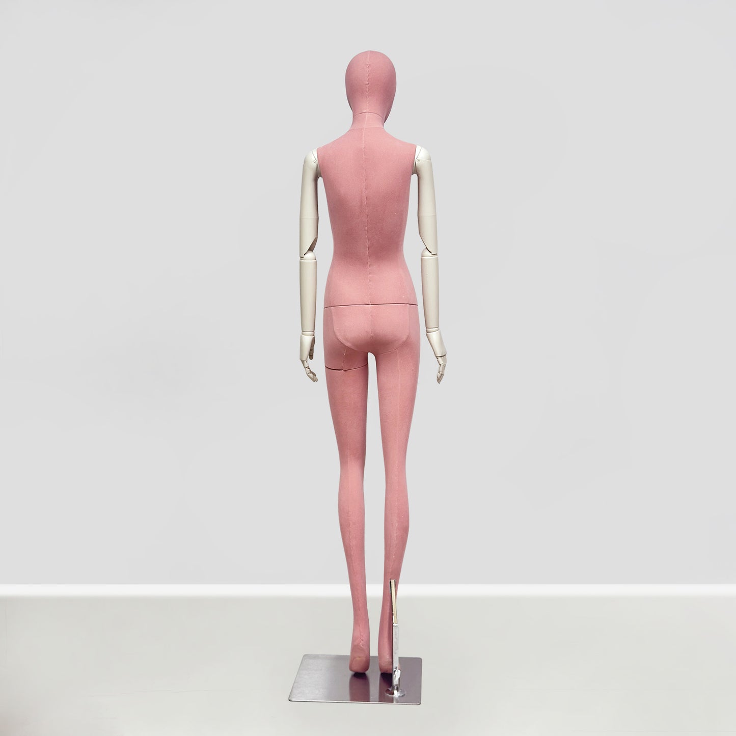 JELIMATE Pink Suede Female Mannequin - Bridal Boutique Wedding Dress Display