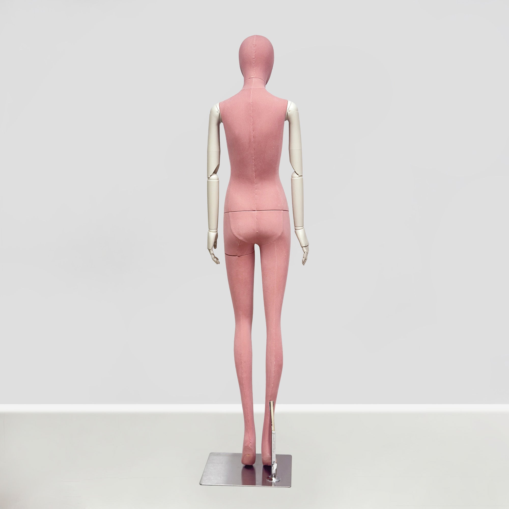 JELIMATE Pink Suede Female Mannequin - Bridal Boutique Wedding Dress Display