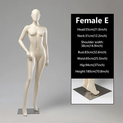 JELIMATE Female Full Body Mannequin | 21 Styles | Luxury Boutique Display Dress Form