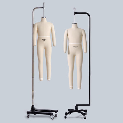 Kids Full-Body Pinnable Dress Form - Adjustable Height Tailor Dummy for Sewing/Retail Display (0-8 Years)