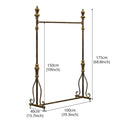 JELIMATE 70.8" Antique Bronze Clothing Rack – Iron Garment Rack for Bedroom & Boutique