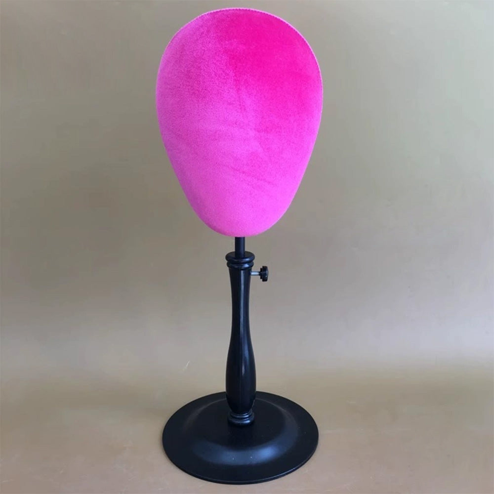 JELIMATE Glitter Diamond Wig Stand, Pinnable Sparkle Mannequin Head for Window Display