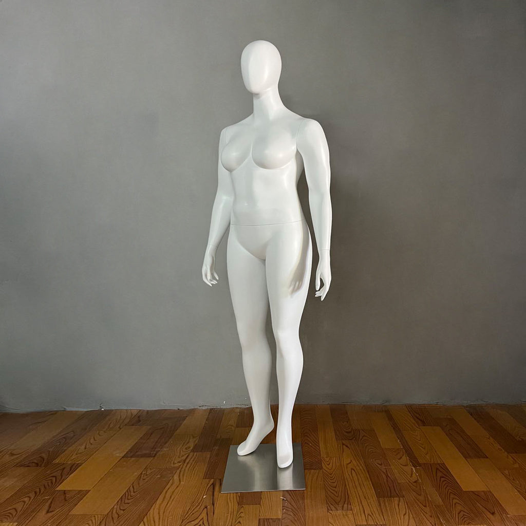 Jelimate Clothing Store Female Plus Size Mannequin Full Body,White Dress Form Male Display Mannequin Plus Size Model,Plus Size Dress Form Clothing Display Mannequin