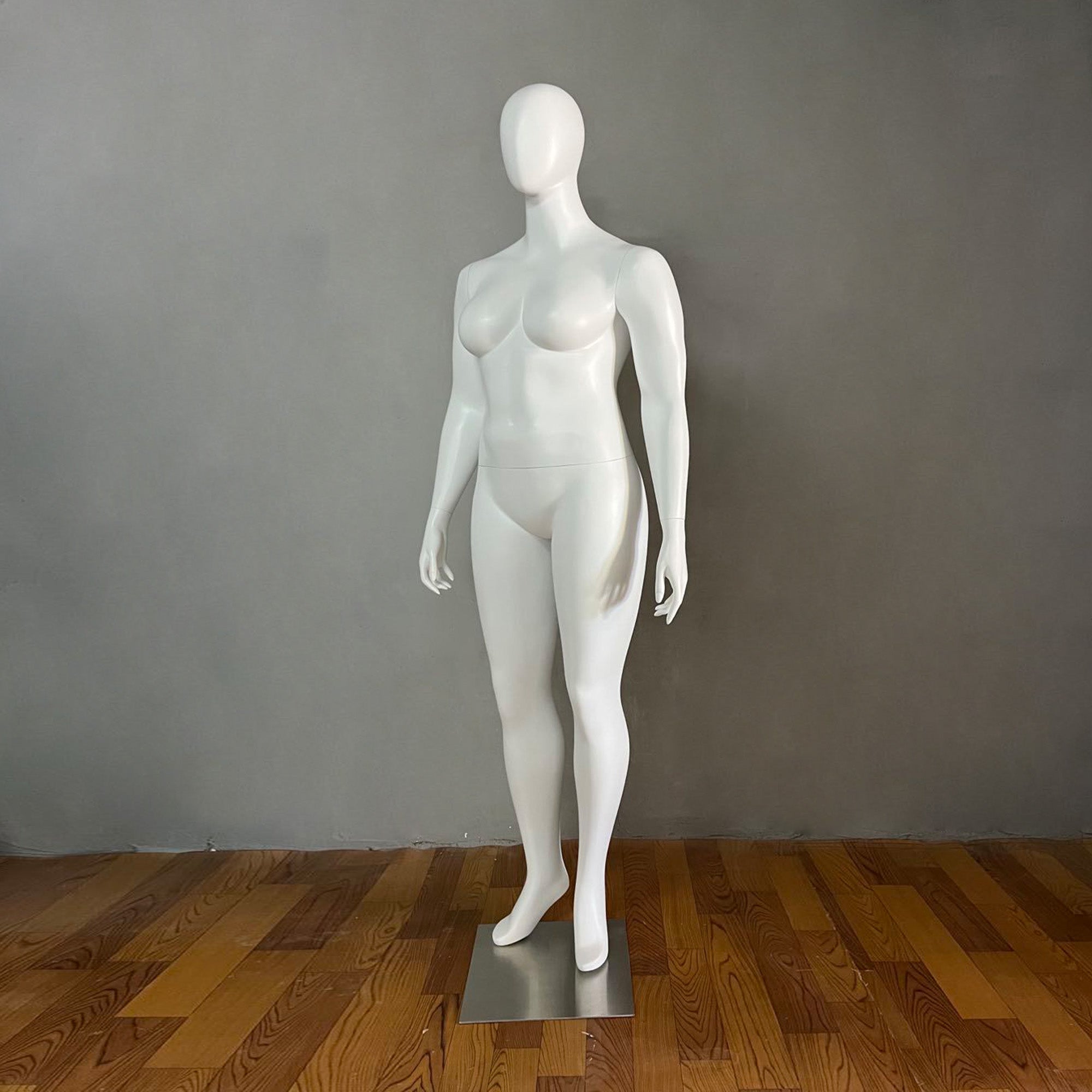 Jelimate Clothing Store Female Plus Size Mannequin Full Body,White Dress Form Male Display Mannequin Plus Size Model,Plus Size Dress Form Clothing Display Mannequin