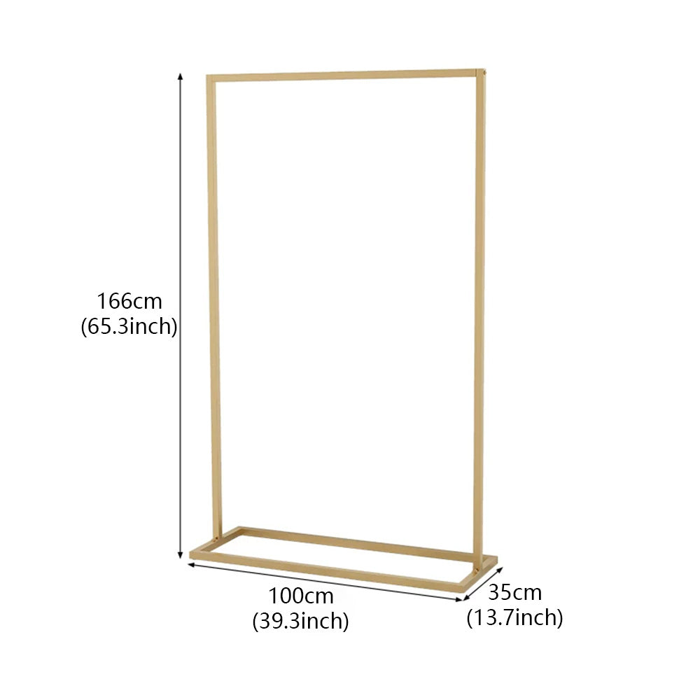 JELIMATE Freestanding Metal Clothing Garment Rack Display Stand for Boutique Bedroom