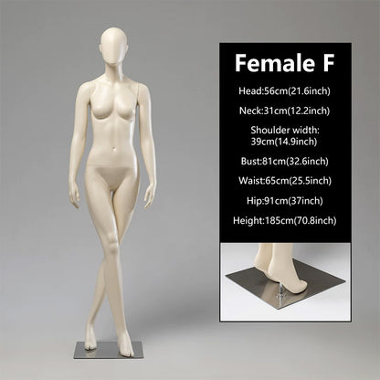 JELIMATE Female Full Body Mannequin | 21 Styles | Luxury Boutique Display Dress Form
