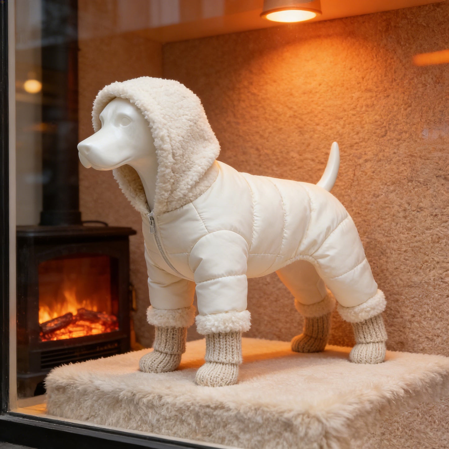 Premium Dog Mannequin Display - Magnetic Detachable Pet Clothing Model