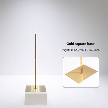 JELIMATE Half Body Mannequin Stand Base | Stainless Steel Retail Display Pole Stand