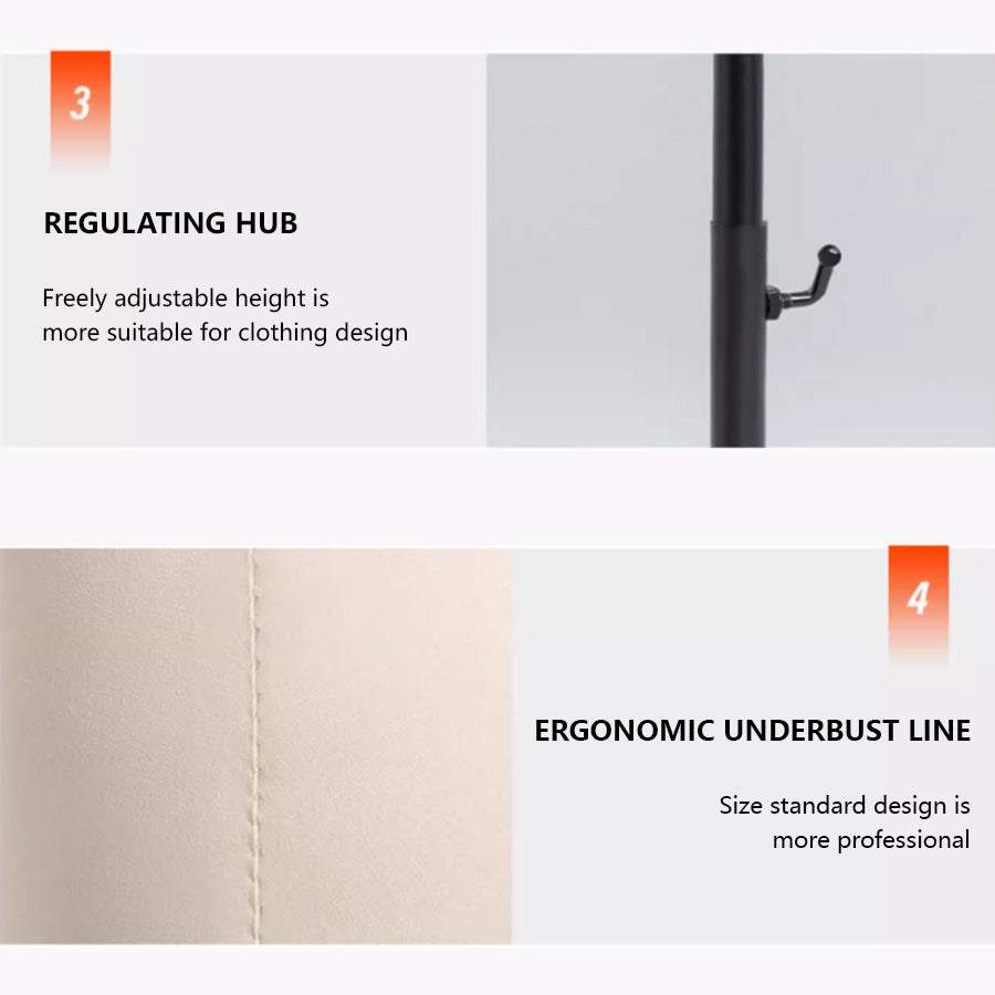 JELIMATE Professional Childrens Adjustable Dress Form (Pin-Insertable & Flocked)