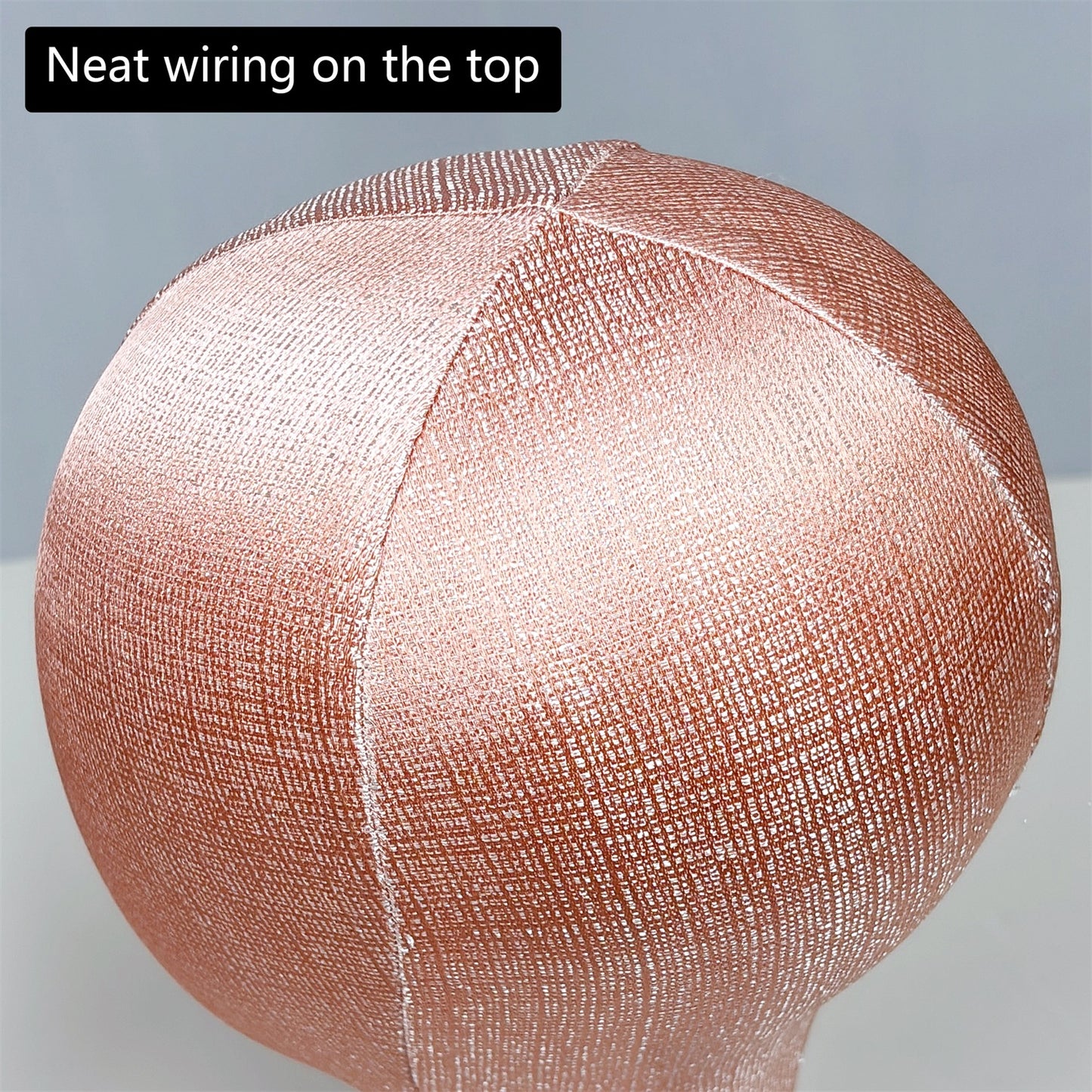 Pearl Pink Foam Mannequin Head - Needle-Insertable Display for Hats, Wigs & Jewelry