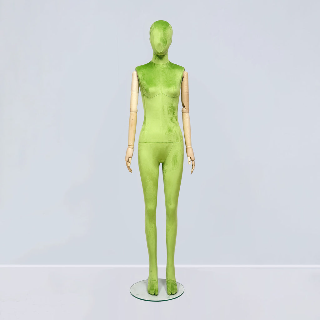 Colorful Female Full Body Mannequin - 71.6" Premium Fiberglass Adjustable Display Mannequin