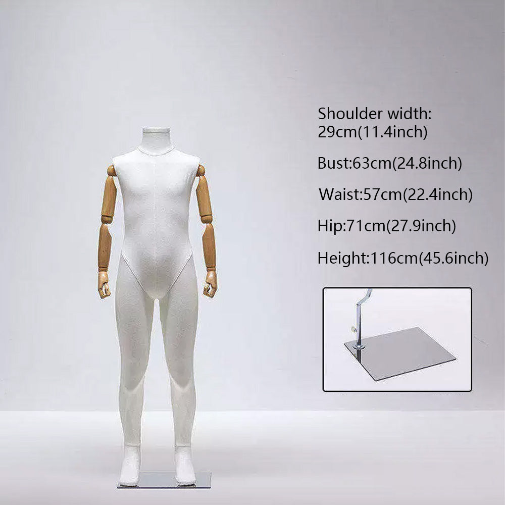 JELIMATE Fabric Full Body Child Mannequin | Kids Clothing Display Form for Retail Store Ages 3-11