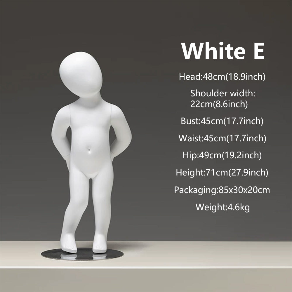 JELIMATE Baby & Toddler Mannequin Full Body Fiberglass | 11 Poses | Ages 6M-3Y