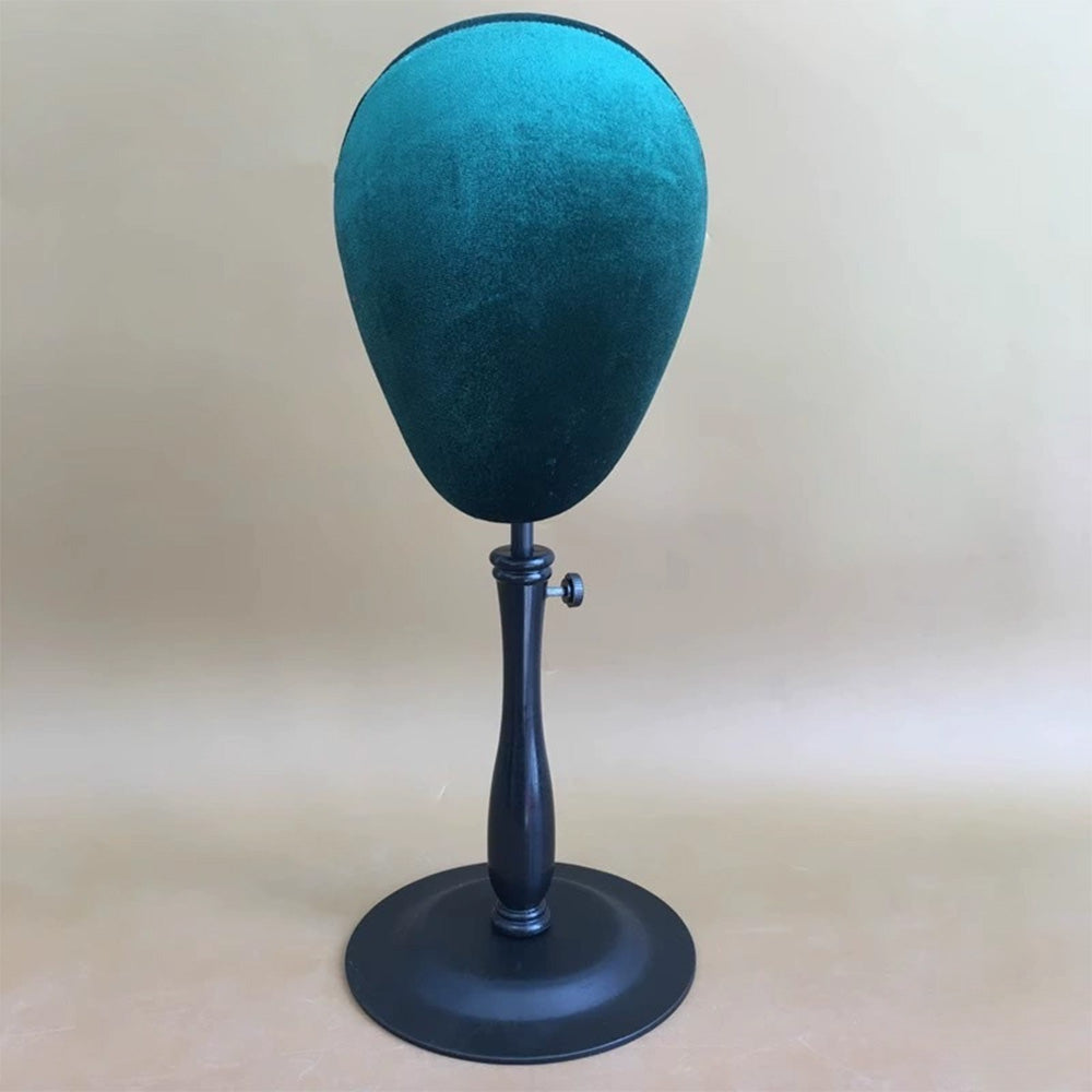 JELIMATE Glitter Diamond Wig Stand, Pinnable Sparkle Mannequin Head for Window Display