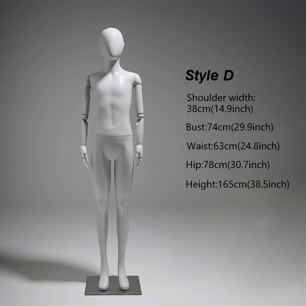 JELIMATE Articulated Full-Body Mannequin | Children & Adult Display Forms