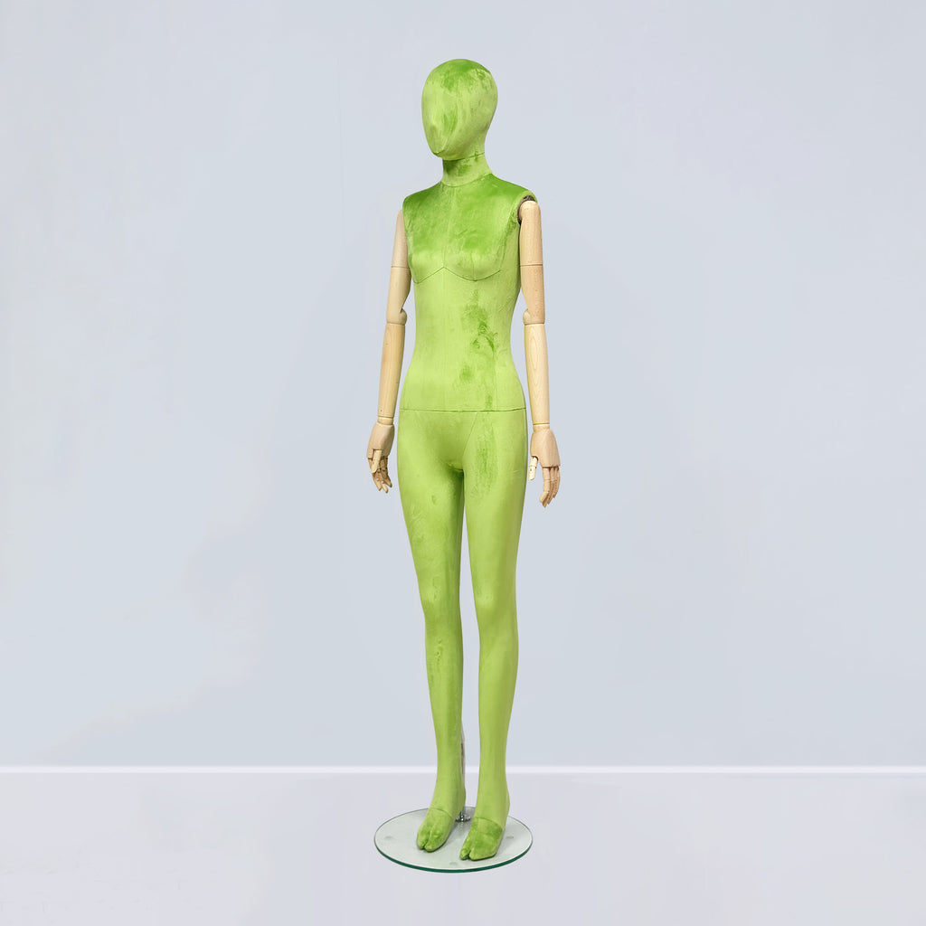 Colorful Female Full Body Mannequin - 71.6" Premium Fiberglass Adjustable Display Mannequin